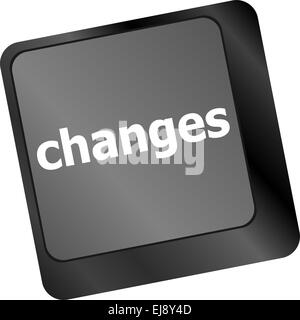 Changements à venir concept avec la touche au clavier Banque D'Images