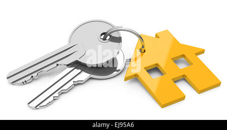 les clés de la maison Banque D'Images