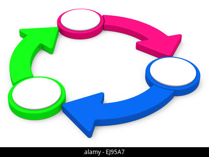 La circulation colorée Banque D'Images