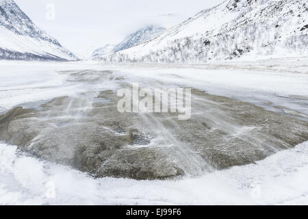 Paysage dans Vistasdalen, Laponie, Suède Banque D'Images