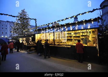 Marché de Noël à Salzbourg, Autriche Banque D'Images