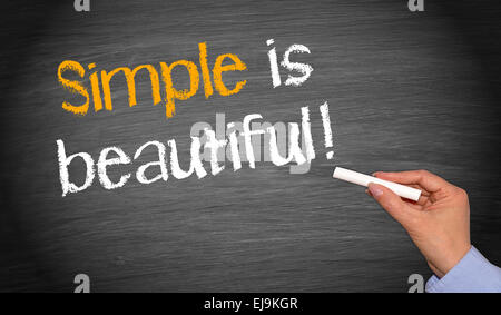 Simple is beautiful Banque D'Images