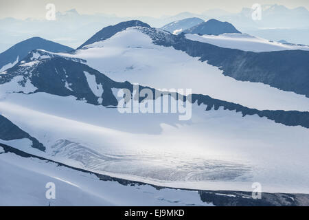 Glaciers dans Sarek NP, Laponie, Suède Banque D'Images