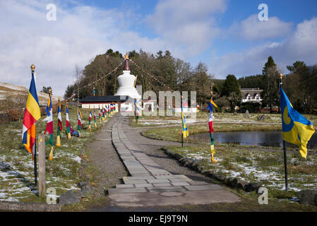 Kagyu Samye Ling Monastery. Eskdalemuir, Langholm, Dumfries, Ecosse Banque D'Images