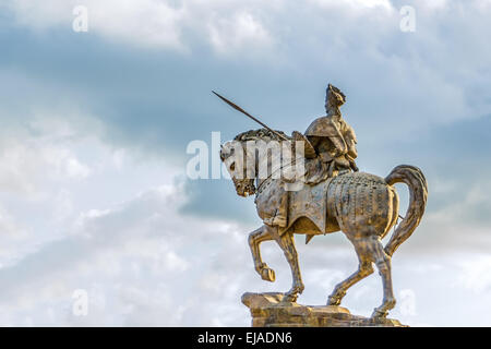 Statue de Ras Makonnen sur un cheval Banque D'Images