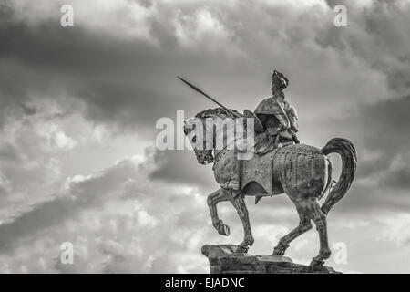 Statue de Ras Makonnen sur un cheval Banque D'Images