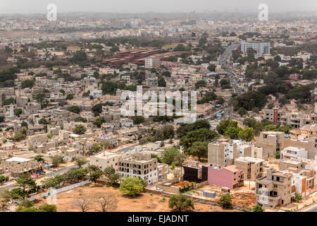 Vue aérienne de Dakar Banque D'Images