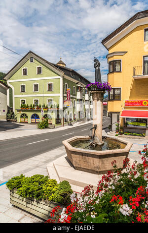 Autriche, Tyrol, Steinach am Brenner, scène de rue sur la vieille route du Brenner passe en Italie Banque D'Images