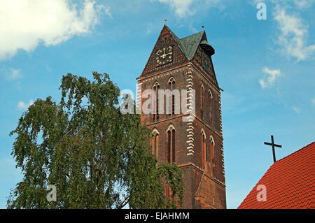 Église de Sainte Marie Wismar Allemagne Banque D'Images