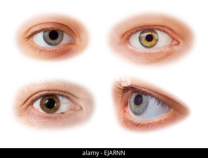 Jeu d’yeux Banque D'Images