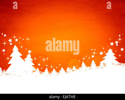 Noël arrière-plan rouge Banque D'Images