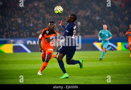 Blaise MATUIDI/Lamine GASSAMA - 20.03.2015 - Paris Saint Germain/Lorient - 30e journee Ligue 1.Photo : Dave Winter/Icon Sport Banque D'Images