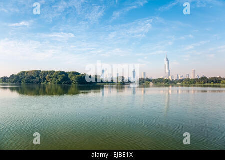 Shanghai le matin Banque D'Images