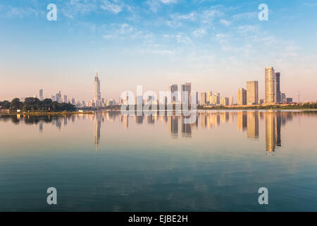 Lac Xuanwu nanjing de beaux paysages Banque D'Images