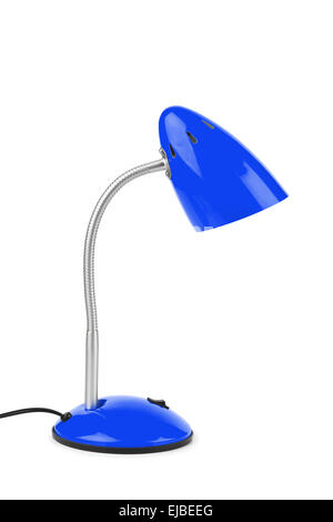 Lampe de bureau bleue Banque D'Images