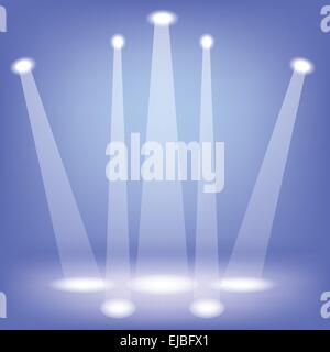 Projecteurs de scène Banque D'Images