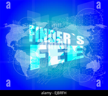 Frais de recherche de mot sur digital touch screen Banque D'Images