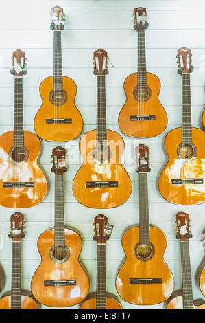 Atelier guitare fait main en Philippines Banque D'Images