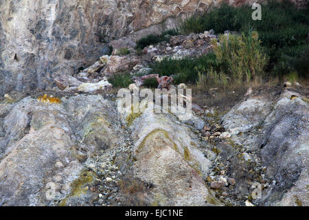 Solfatara Pozzuoli cratère volcanique Banque D'Images