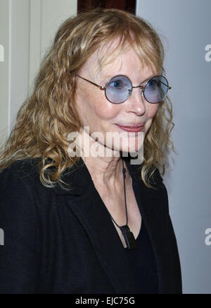Soirée d'ouverture après partie pour l'amour de Broadway Lettres tenue au restaurant Brasserie 8,5 - Arrivées. Avec : Mia Farrow Où : New York, New York, United States Quand : 18 mai 2014 Banque D'Images