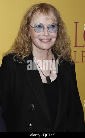 Soirée d'ouverture après partie pour l'amour de Broadway Lettres tenue au restaurant Brasserie 8,5 - Arrivées. Avec : Mia Farrow Où : New York, New York, United States Quand : 18 mai 2014 Banque D'Images