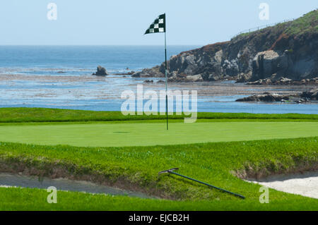 Parcours de golf sur l'Océan Banque D'Images