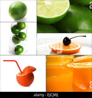 Collage des agrumes Banque D'Images