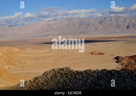 Le sud du désert du Néguev et l'Aravah (vallée du Wadi Arabah) dans la région d'Eilat. Banque D'Images