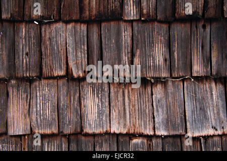 Bardeaux en bois Banque D'Images