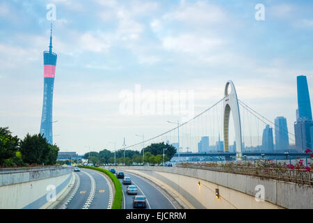 Guangzhou moderne cityscape Banque D'Images