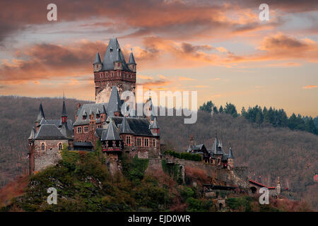 Château de Cochem Banque D'Images