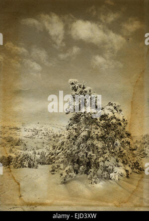 Photo retro hiver Banque D'Images