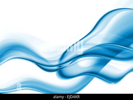 Les vagues bleu vif abstract background Banque D'Images