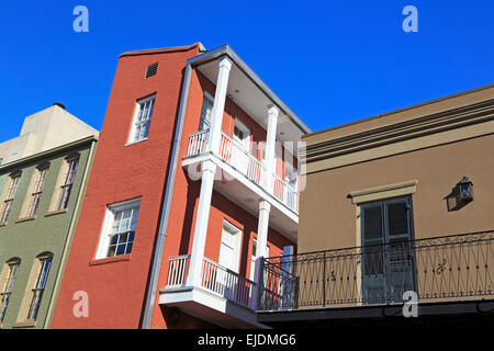 La rue de l'église, d'entrepôts, La Nouvelle-Orléans, Louisiane, Etats-Unis Banque D'Images