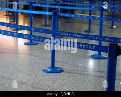 L'aéroport international de Pudong à Shanghai, Chine Banque D'Images