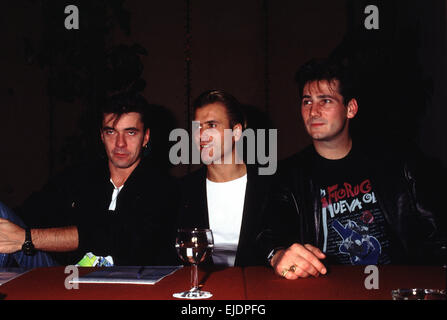 Les membres restants de Spandau Ballet distinction suivante John Keeble Steve Norman et Tony Hadley à Rome, Italie. Banque D'Images