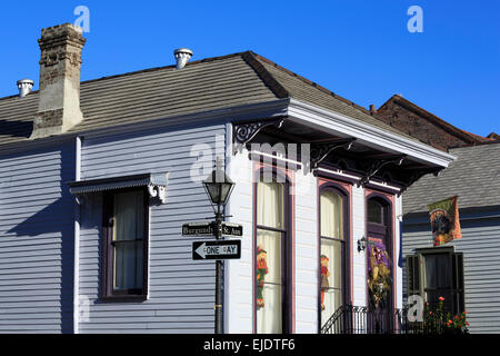 Chambre sur la rue Sainte Anne, Quartier français, la Nouvelle Orléans, Louisiane, USA Banque D'Images