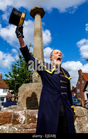 Le crieur, Alfriston, Sussex, UK Banque D'Images