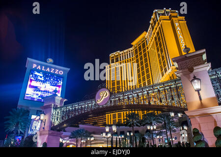 Le Palazzo Hotel and Casino à Las Vegas Banque D'Images