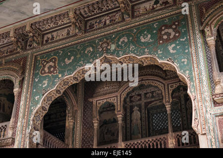 Galtaji hindou Hanuman Temple près de Jaipur, Rajasthan, Inde Banque D'Images