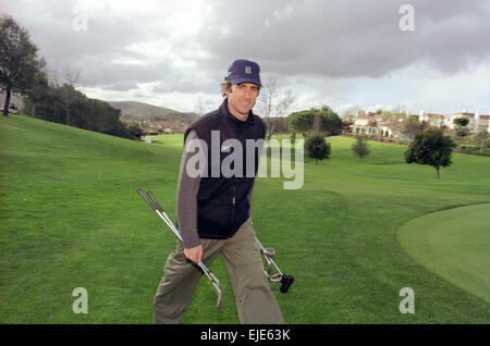 Thousand Oaks, CA - 29 février : Luke Wilson à la Classique de golf de Pete Sampras à Thousand Oaks, Californie le 29 février 2000. Banque D'Images