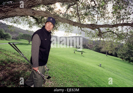 Thousand Oaks, CA - 29 février : Luke Wilson à la Classique de golf de Pete Sampras à Thousand Oaks, Californie le 29 février 2000. Banque D'Images