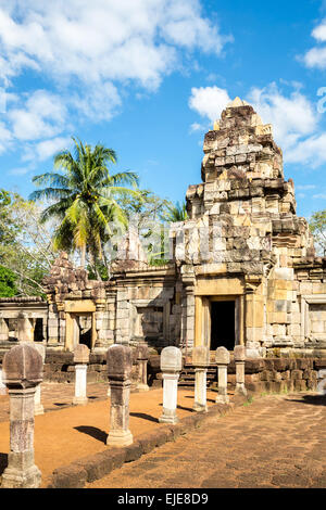 Château de Sdok Kok Thom au Cambodge, temple de style Khmer en Thaïlande Banque D'Images