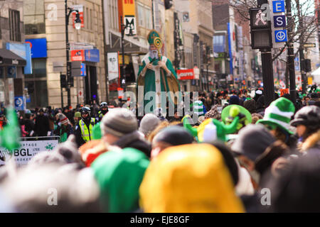 St Patricks Day Parade à Montréal, Québec. Banque D'Images