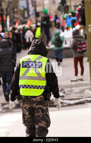 St Patricks Day Parade à Montréal, Québec. Banque D'Images