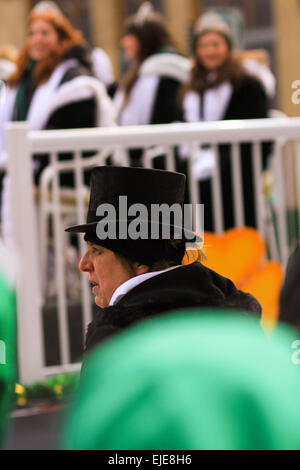 St Patricks Day Parade à Montréal, Québec. Banque D'Images