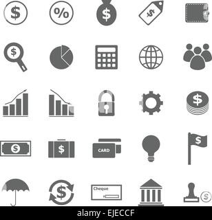 Finances d'icônes sur fond blanc, stock vector Illustration de Vecteur