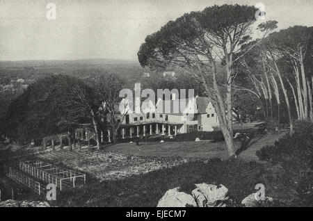 Groote Schuur - Accueil de Cecil Rhodes à Rondebosch, près de Cape Town, Afrique du Sud, vers 1899 Banque D'Images