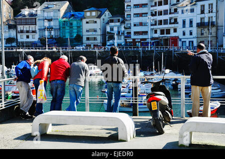 Luarca est la principale ville dans la municipalité de Valdés dans les Asturies, Espagne Banque D'Images