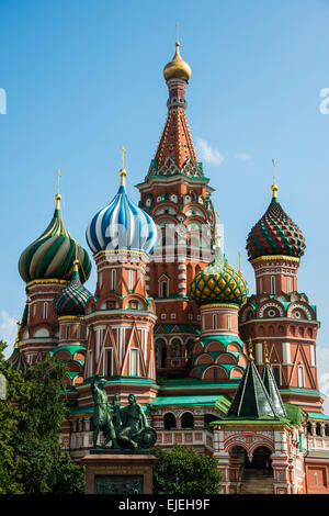 La cathédrale Saint-Basile sur la place Rouge, Moscou, Russie Banque D'Images